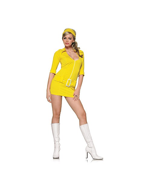 Yellow soda pop girl costume