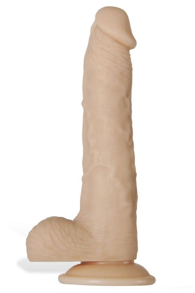 Adam and Eve Realistic 9.1" Vibrating Dildo With Suction Base