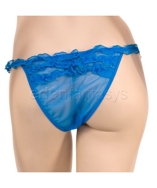 Turquoise bralette with panty