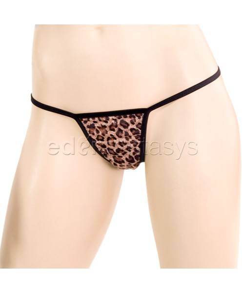 Leopard print babydoll and G-string — image 5 of 7