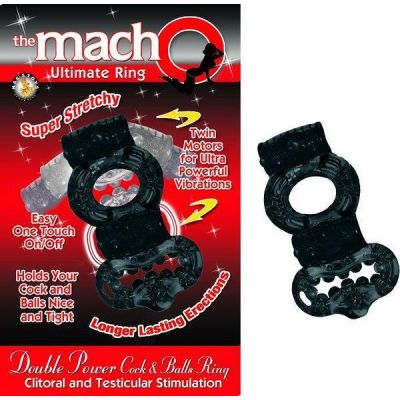 Macho Ultimate Ring Double Power Cock And Ball Ring