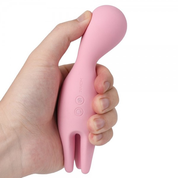 Svakom Nymph 6.1" Silicone Vibrator with Moving Fingers