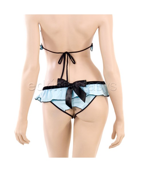 Lovely lycra peek-a-boo set