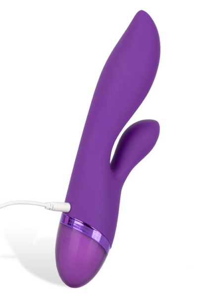 California Exotic Dual Lover 8" Silicone Rabbit Vibrator