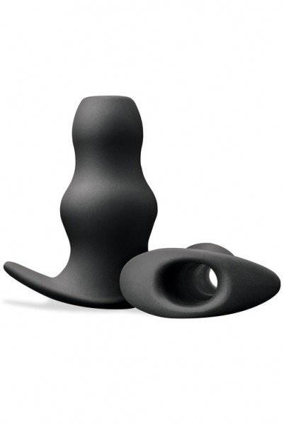 nsnovelties Hollow Rippled Silicone Butt Plug Set (3 Pce)