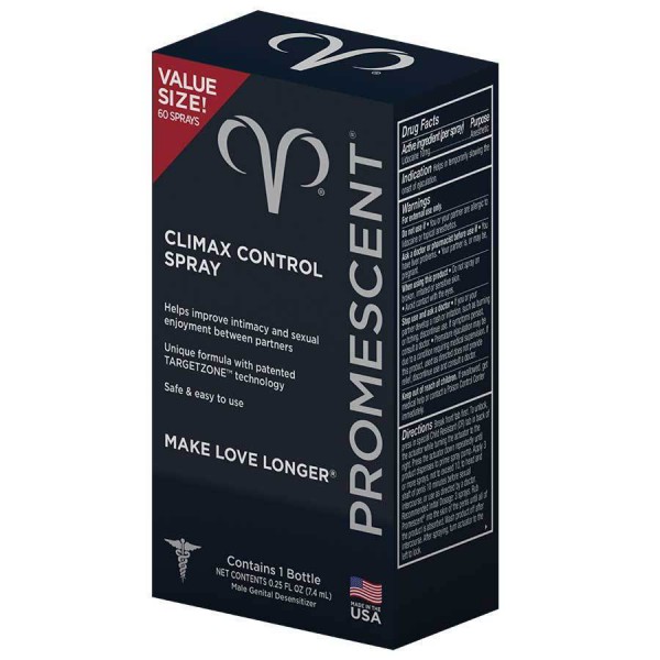 Promescent Spray for Climax Control | Lidocaine Delay Spray for Men