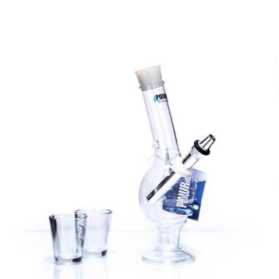 Misfit Glass Base Pourite With Shot Glass Gift Box
