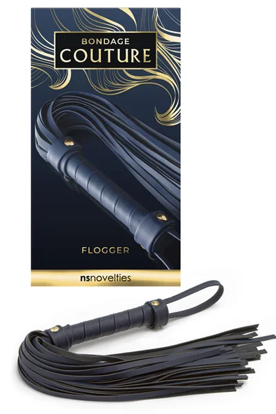 nsnovelties Bondage Couture Vegan Leather 22.6" Flogger — image 5 of 16