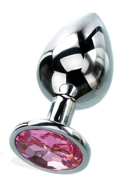 Adam and Eve 2.8" Metal Butt Plug With Faux Jewel Base — image 9 of 12