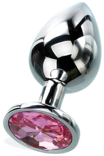 Adam and Eve 3.7" Metal Butt Plug With Faux Jewel Base — image 5 of 16