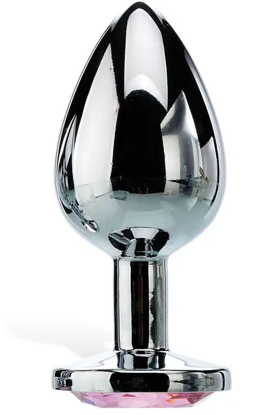 Adam and Eve 3.7" Metal Butt Plug With Faux Jewel Base — image 14 of 16