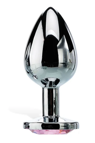 Adam and Eve 3.25" Metal Butt Plug With Faux Jewel Base — image 10 of 12