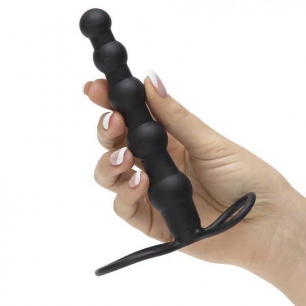 Love Rider Silicone Beaded Dual Penetrator Strap-On