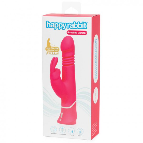 Happy Rabbit Thrusting Realistic Rechargeable Rabbit Vibrator