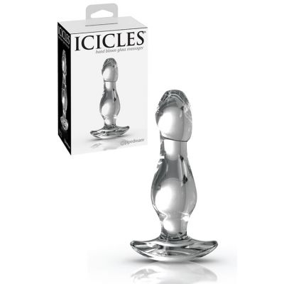 Pipedream Icicles 4 25 Glass Butt Plug