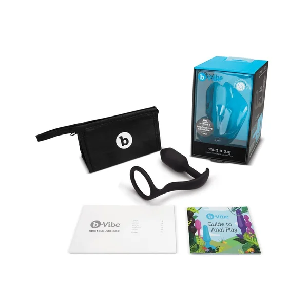b-Vibe Snug & Tug Weighted Silicone & Penis Ring — image 10 of 10