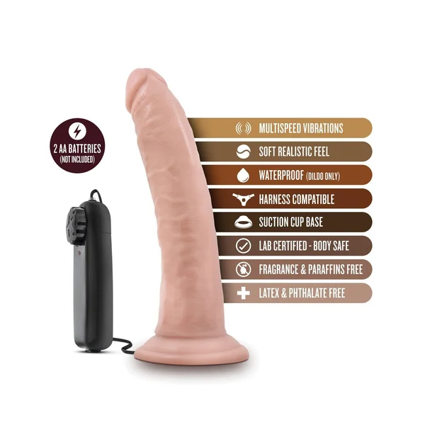 Blush Dr. Skin Dr. Dave 7" Cock w/Suction Cup — image 9 of 10