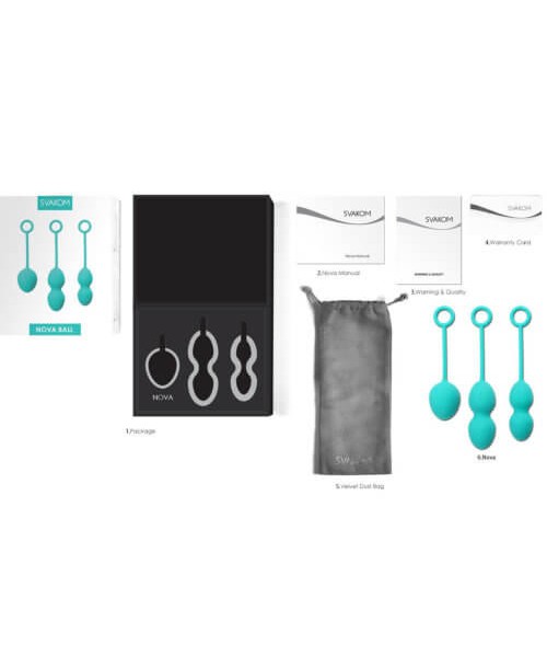 Svakom Nova Silicone Kegel Ball Set (3 Pce)