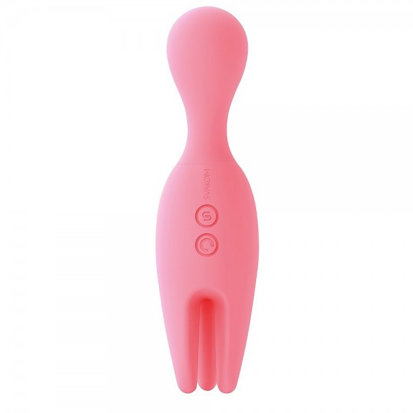 Svakom Nymph 6.1" Silicone Vibrator with Moving Fingers