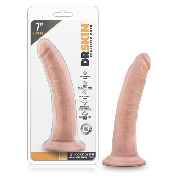 Blush Dr. Skin 7" Cock w/Suction Cup — image 10 of 10