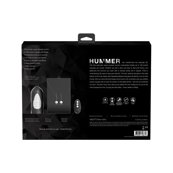 VeDO Hummer Transform Your BJ Masturbator — image 8 of 8