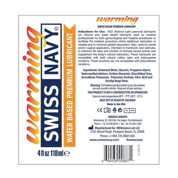 Swiss Navy Warming Water Based Lube — image 12 of 12