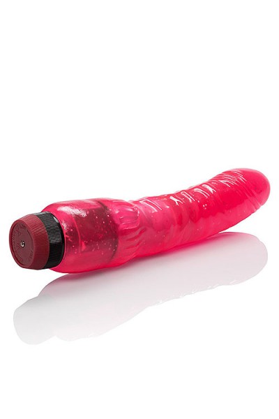 California Exotic 8.25" Curved Vibrating Jelly Dong