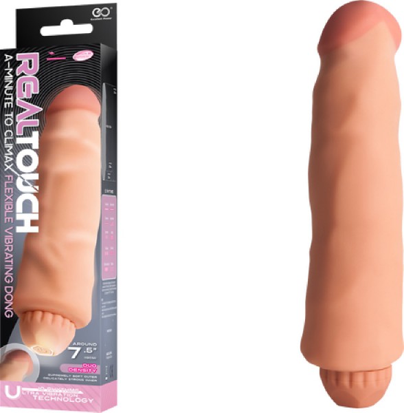 Flexible Vibrating Dong 7.5" (Flesh)