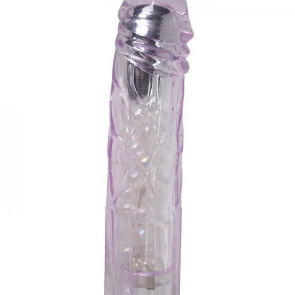 9" Realistic Beaded Vibrating Dildo - Firm & Flexible for G-Spot Stimulation! — image 4 of 6
