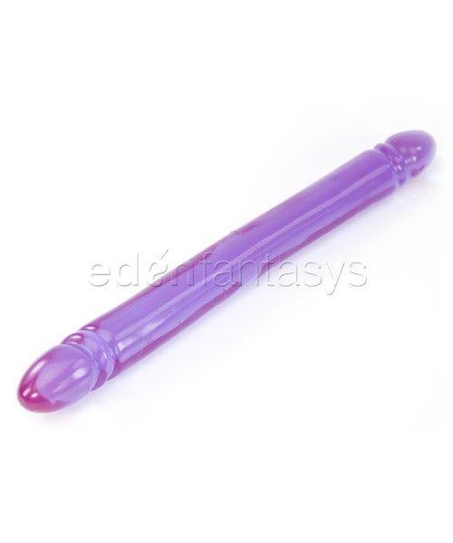 Reflective gel smooth double dong