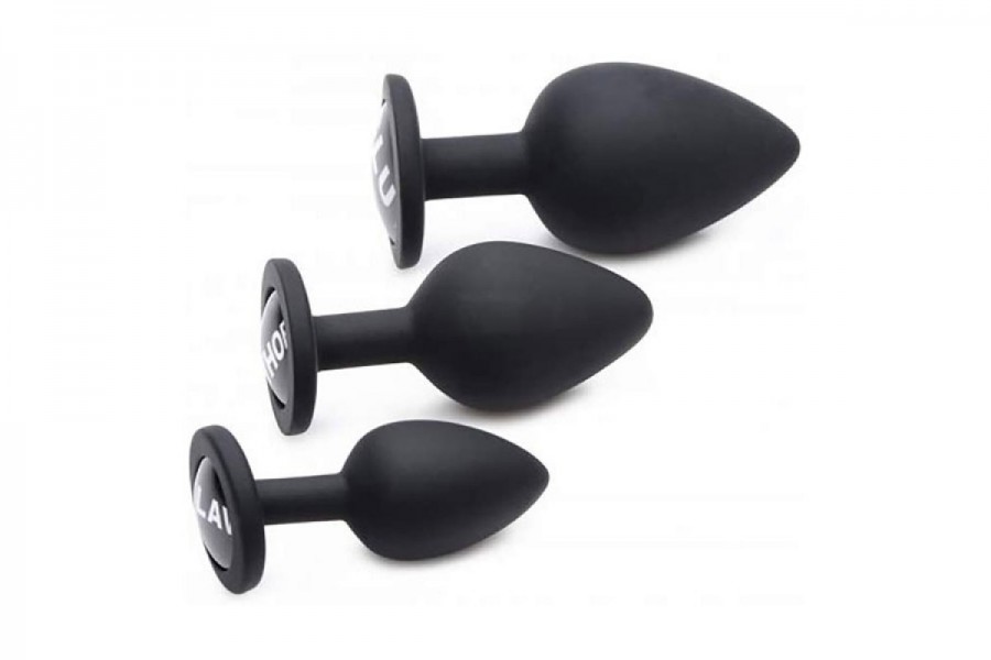 Dirty Words 3 Piece Anal Plug Set