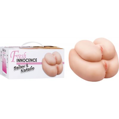 Fresh Innocence Bailey and Natalie Dual Vaginal and Dual Anal Masturbator