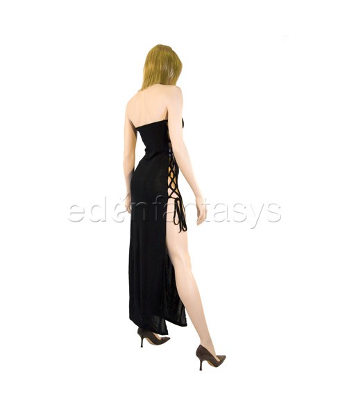 Lace up tube dress
