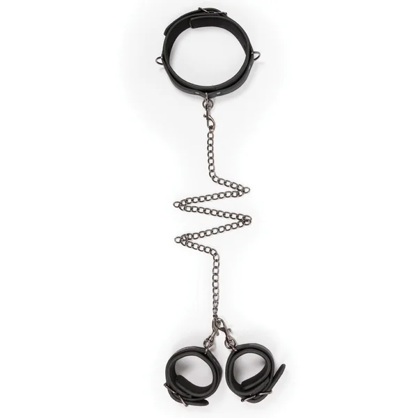 Easy Toys Faux Leather Collar with Handcuffs — image 8 of 15