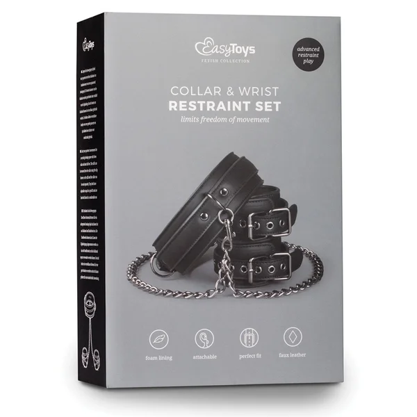 Easy Toys Faux Leather Collar with Handcuffs — image 15 of 15