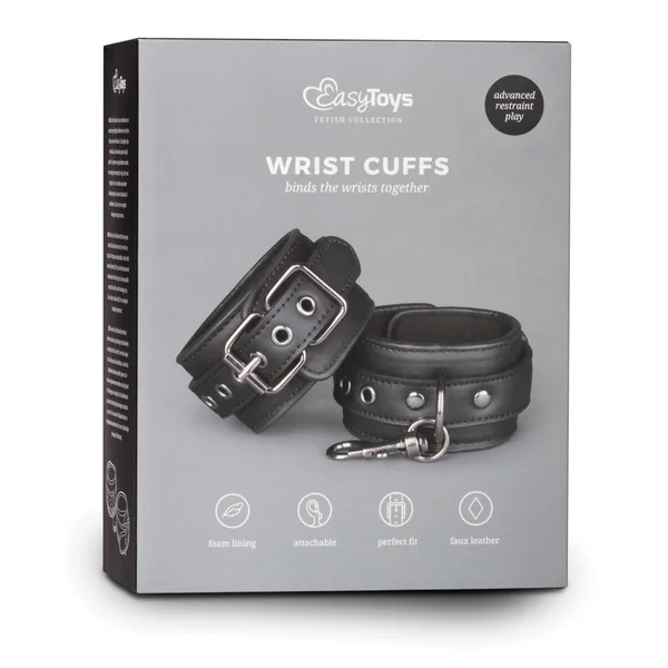 Easy Toys Faux Leather Handcuffs — image 10 of 10
