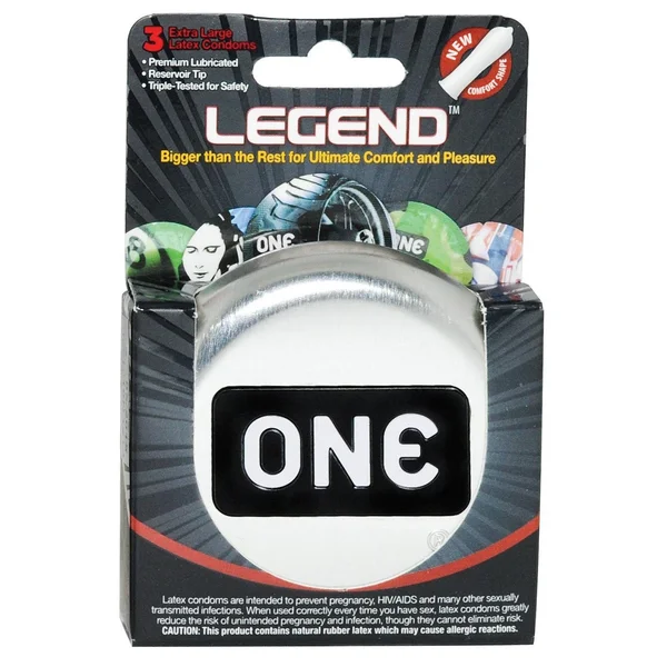 One The Legend Xl Condoms - Box Of 3 — image 3 of 4
