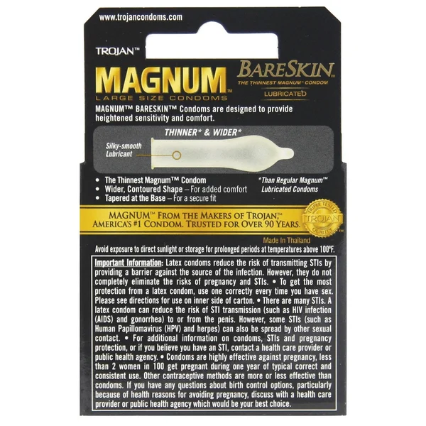 Trojan Magnum Bareskin Condoms - Pack Of 3 — image 4 of 4