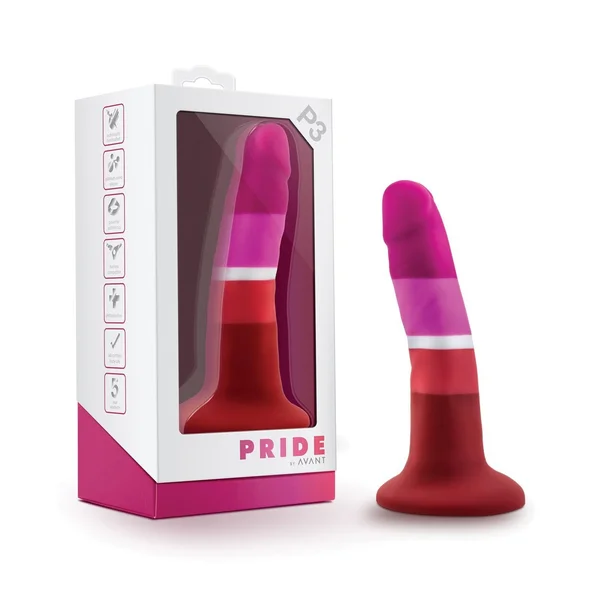 Blush Avant P3 Silicone Plug - Lesbian Pride — image 4 of 6