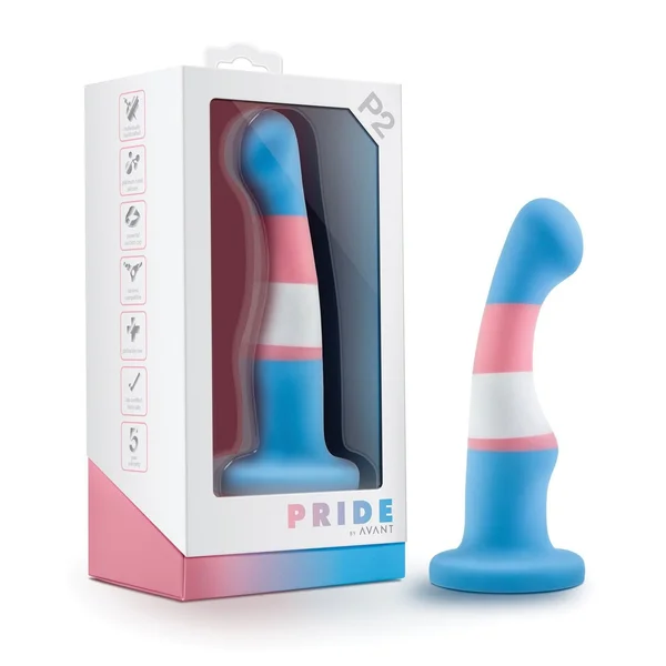 Blush Avant P2 Silicone Plug - Trans Pride — image 4 of 6