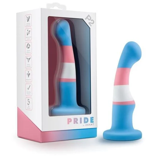 Blush Avant P2 Silicone Plug - Trans Pride — image 6 of 6