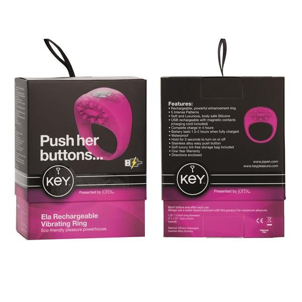 Key by Jopen Ela Rechargeable Couples Cock Ring — image 5 of 5