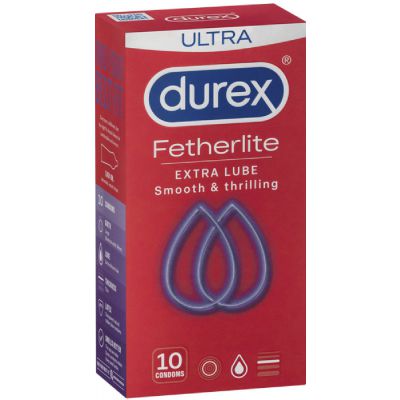 Fetherlite Ultra Extra Lube Condoms 10 Pack