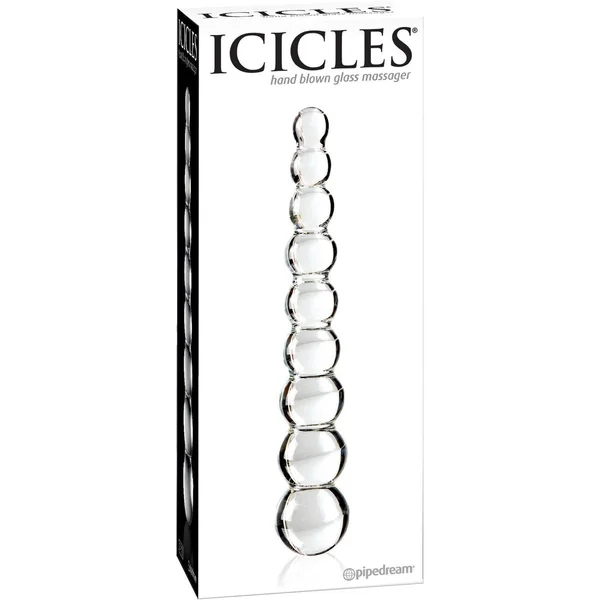 Icicles No. 2 Hand Blown Glass Massager - Rippled — image 5 of 6