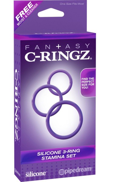 Fantasy C-Ringz Silicone 3-Ring Stamina Set