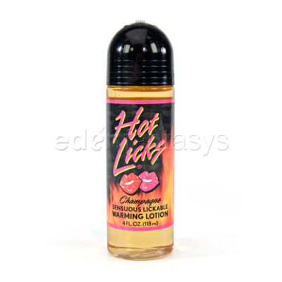 Sensuous lickable warming lotion