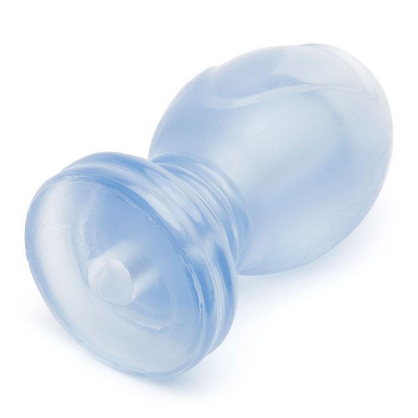 The Hollow Tunnel Anal Plug 4.5 Inch Clear Hollow Butt Plug by TitanMen