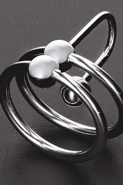 Shots Toys Stainless Steel Urethral Plug with Double Ring