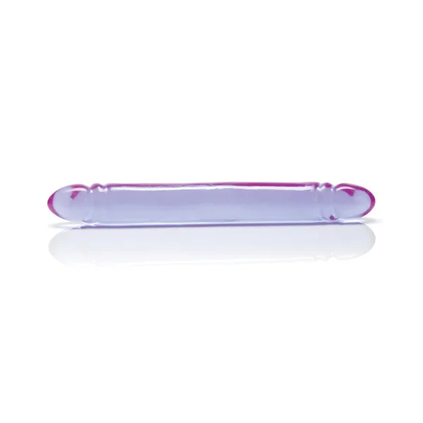 12" Reflective Gel Smooth Double Dong — image 8 of 8