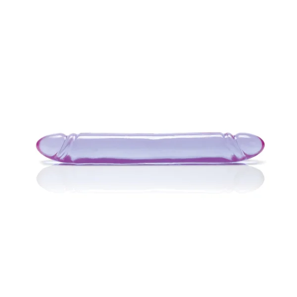 12" Reflective Gel Smooth Double Dong — image 7 of 8